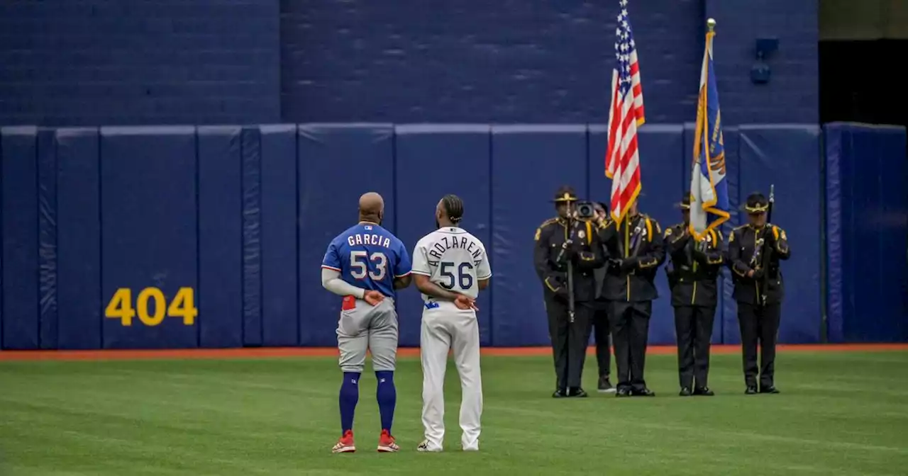 Friendly rivalry: Ex-teammates Adolis Garcia, Randy Arozarena reunited for Rangers-Rays