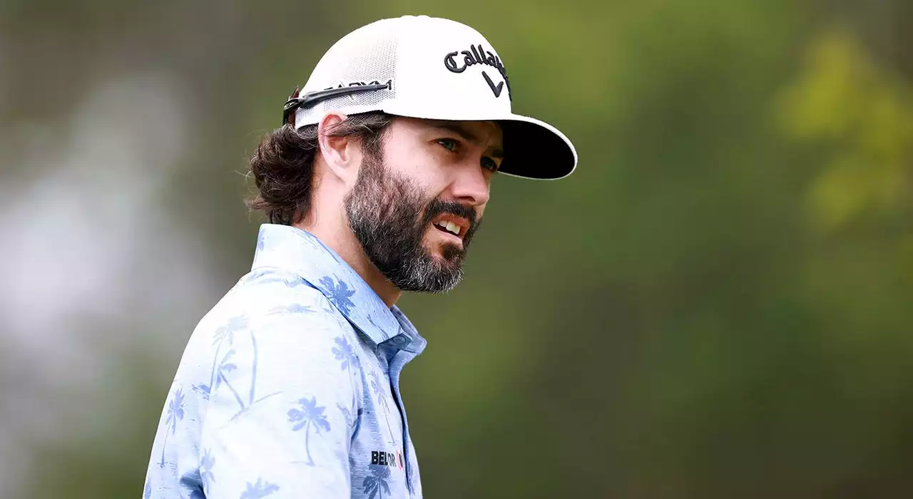 Adam Hadwin tackled by security after trying to celebrate fellow Canadian Nick Taylor's win