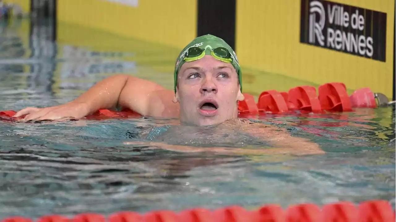 VIDEO. Natation : Léon Marchand champion de France du 200 mètres nage libre en signant son record sur la distance