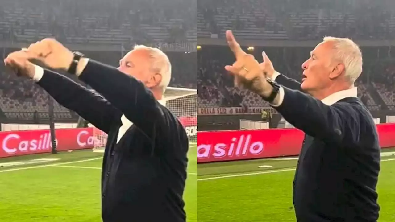 Ranieri sotto la curva del Cagliari: ferma gli insulti al Bari | Goal.com Italia