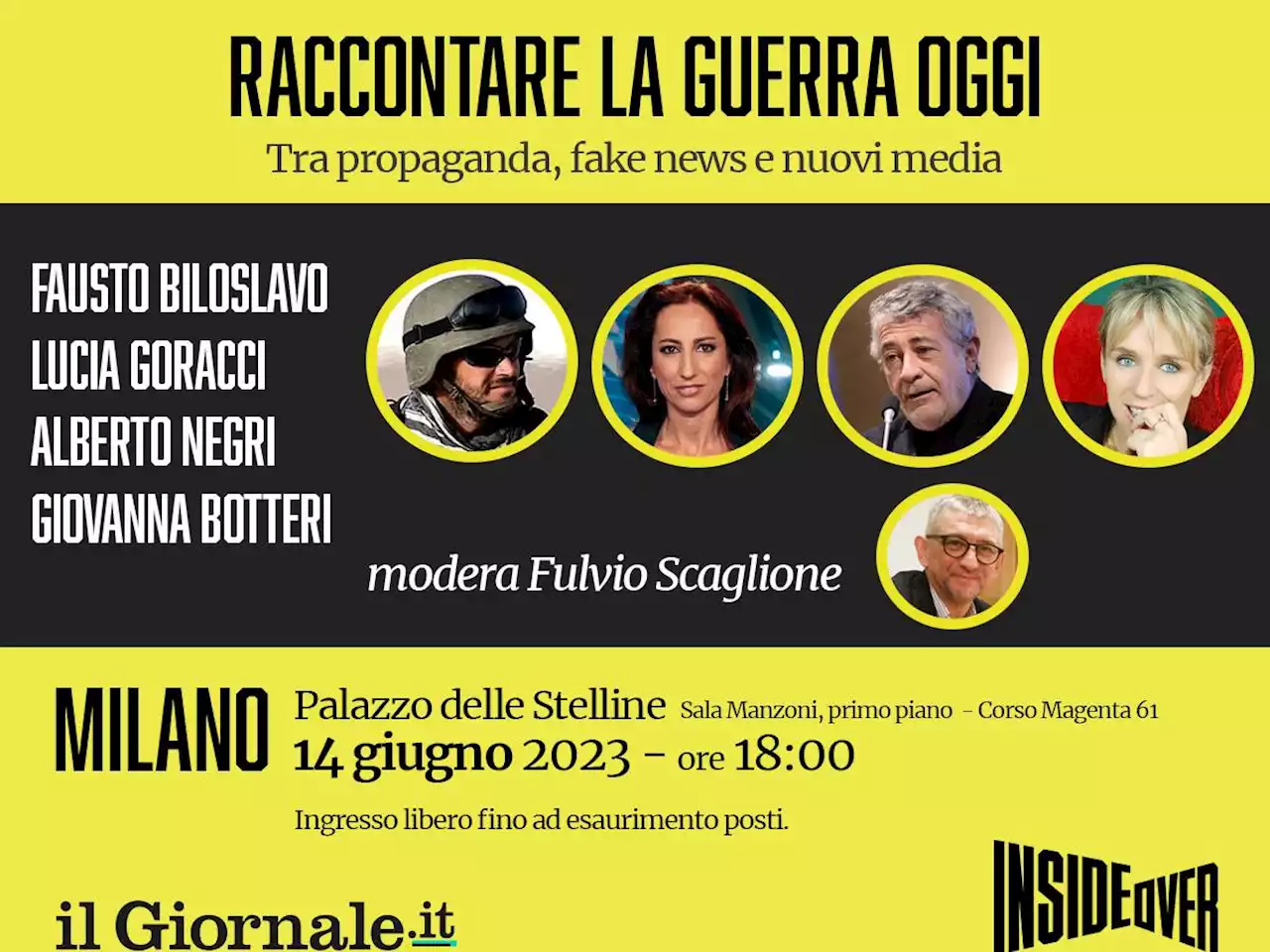 'Raccontare la guerra oggi': rinviato l'evento de IlGiornale.it e Inside Over