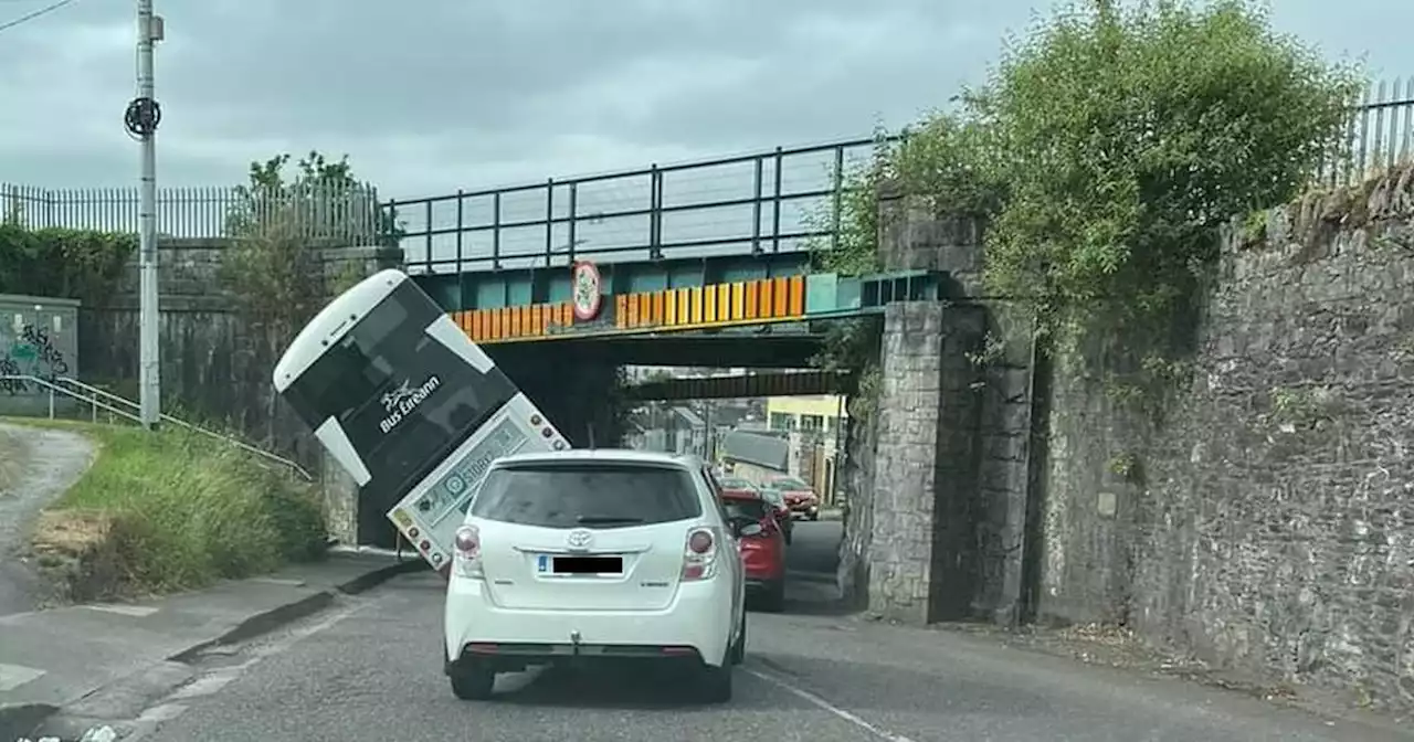 Bus Éireann investigating after double-decker hits rail bridge in Cork city