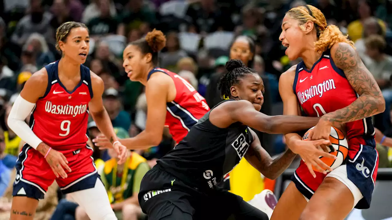 Cloud, Atkins help Mystics turn back late Storm rally on day Bird honored in Seattle