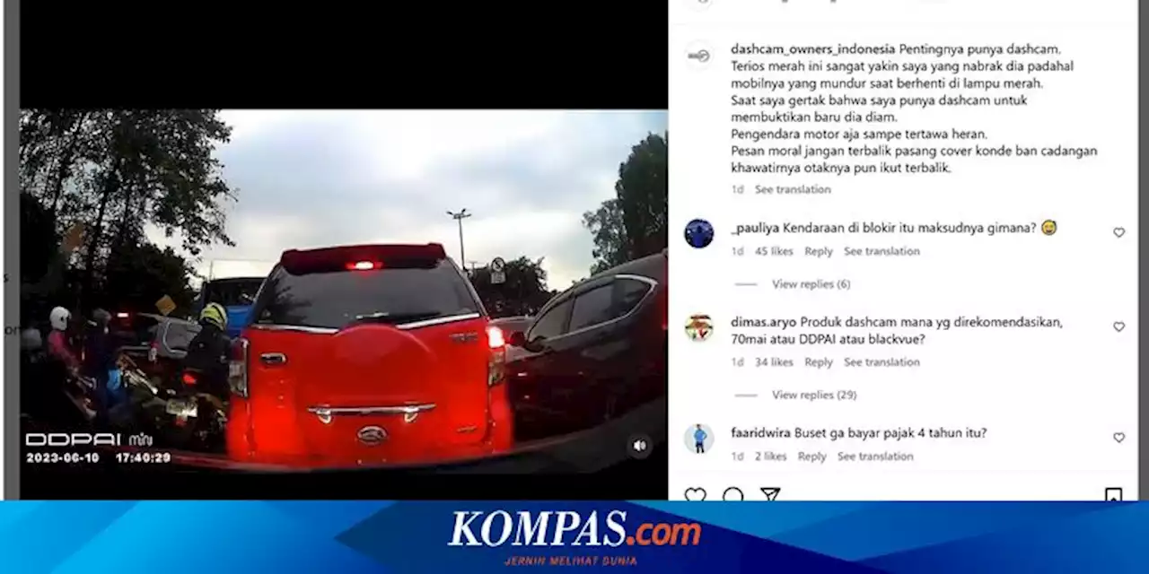 Sering Kejadian, Sopir Tak Sadar Mobilnya Mundur sampai Tabrak Mobil Lain