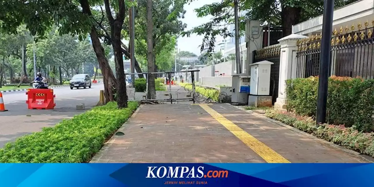 Ternyata Ditutupnya Akses Trotoar di Depan Kedubes AS Berkaitan dengan Bom Bali