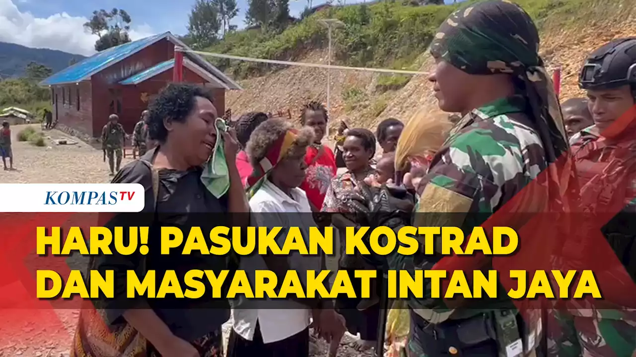 Momen Haru Pasukan Tengkorak Kostrad dan Masyarakat Intan Jaya, Papua