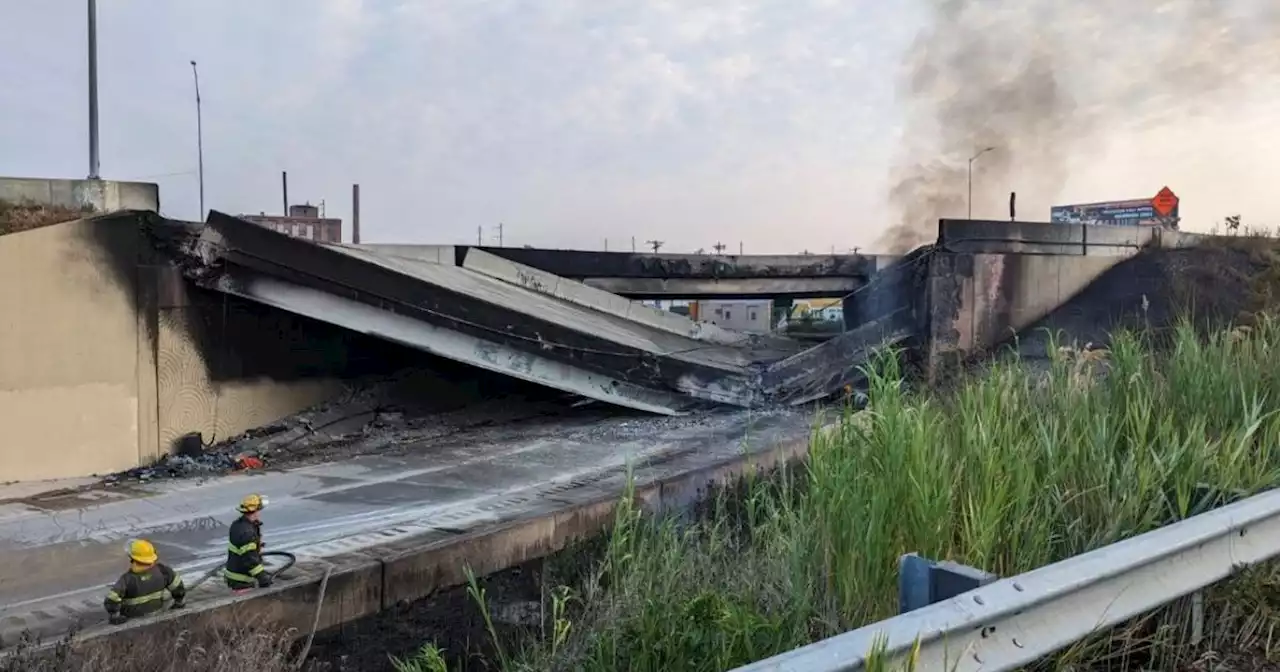 Une autoroute majeure s'effondre à Philadelphie, l'est des Etats-Unis perturbé