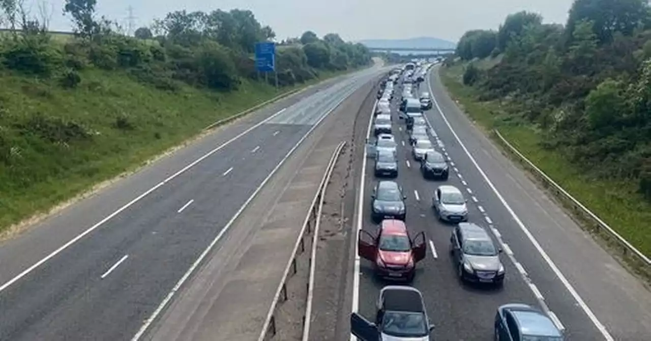 M65 closure 'until this evening' after five-vehicle crash and oil spillage