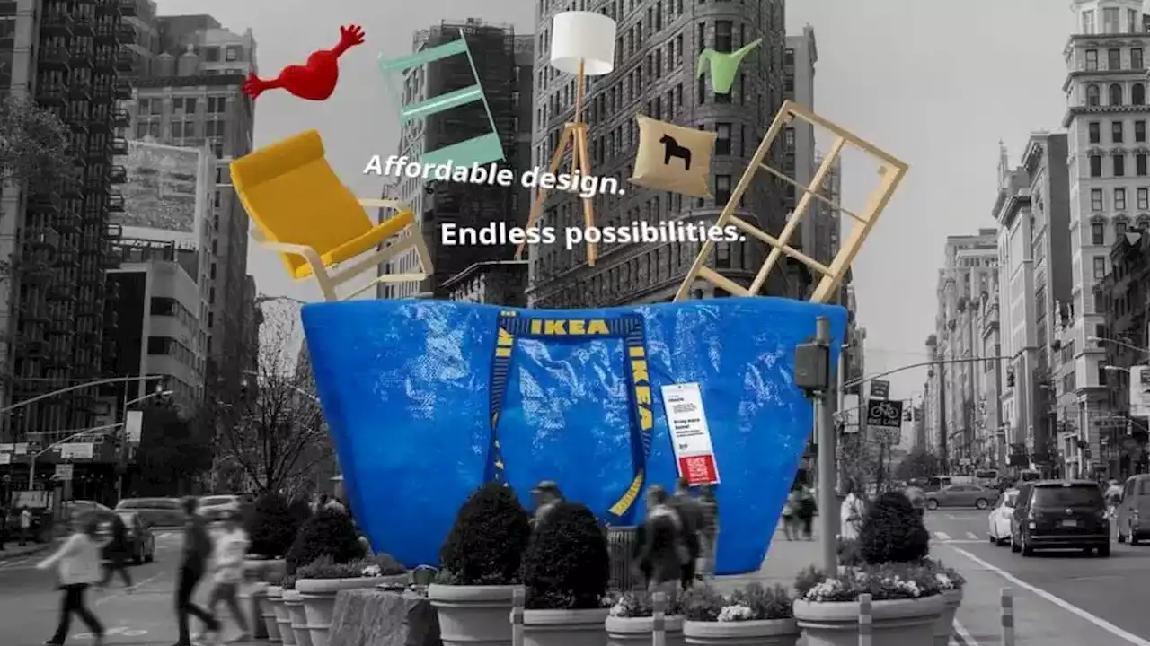 La FRAKTA bag de IKEA recorre EE.UU con una activación gigante