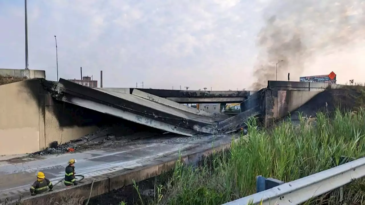 Viel befahrene Autobahnbrücke in den USA stürzt ein