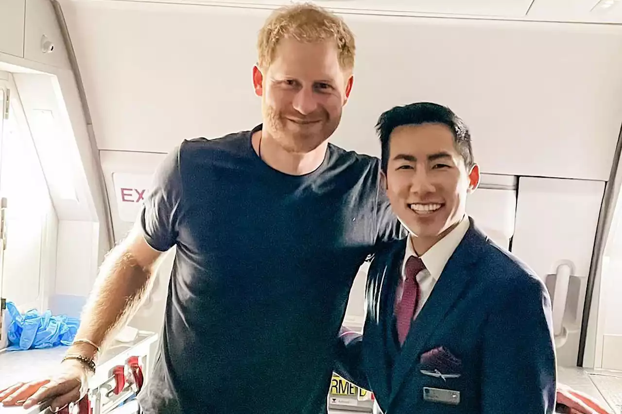 I was Prince Harry’s flight attendant — he gave me a gift