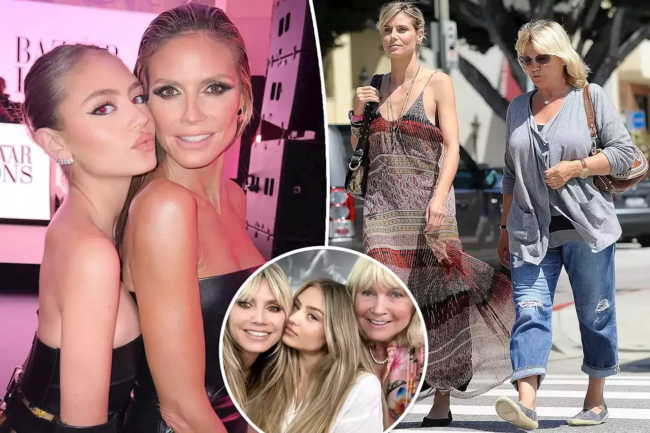 Heidi Klum Shares Rare Three-generation Snap With Mom Erna And Daughter ...