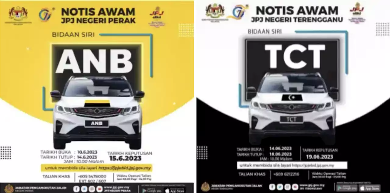 JPJ eBid: Siri ANB dan TCT dibuka bidaan - paultan.org