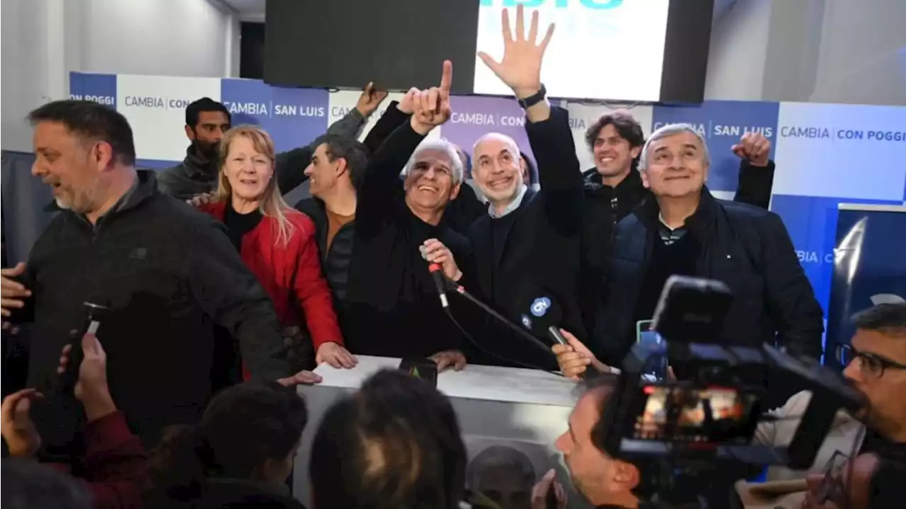 Elecciones en San Luis: Claudio Poggi festejó junto a Rodríguez Larreta