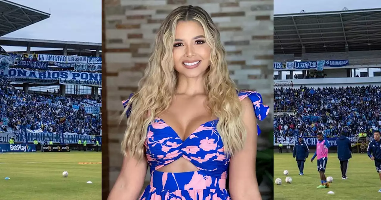 Hasta Melissa Martínez reconoció que los hinchas de Millonarios se lucieron en el partido contra Chicó