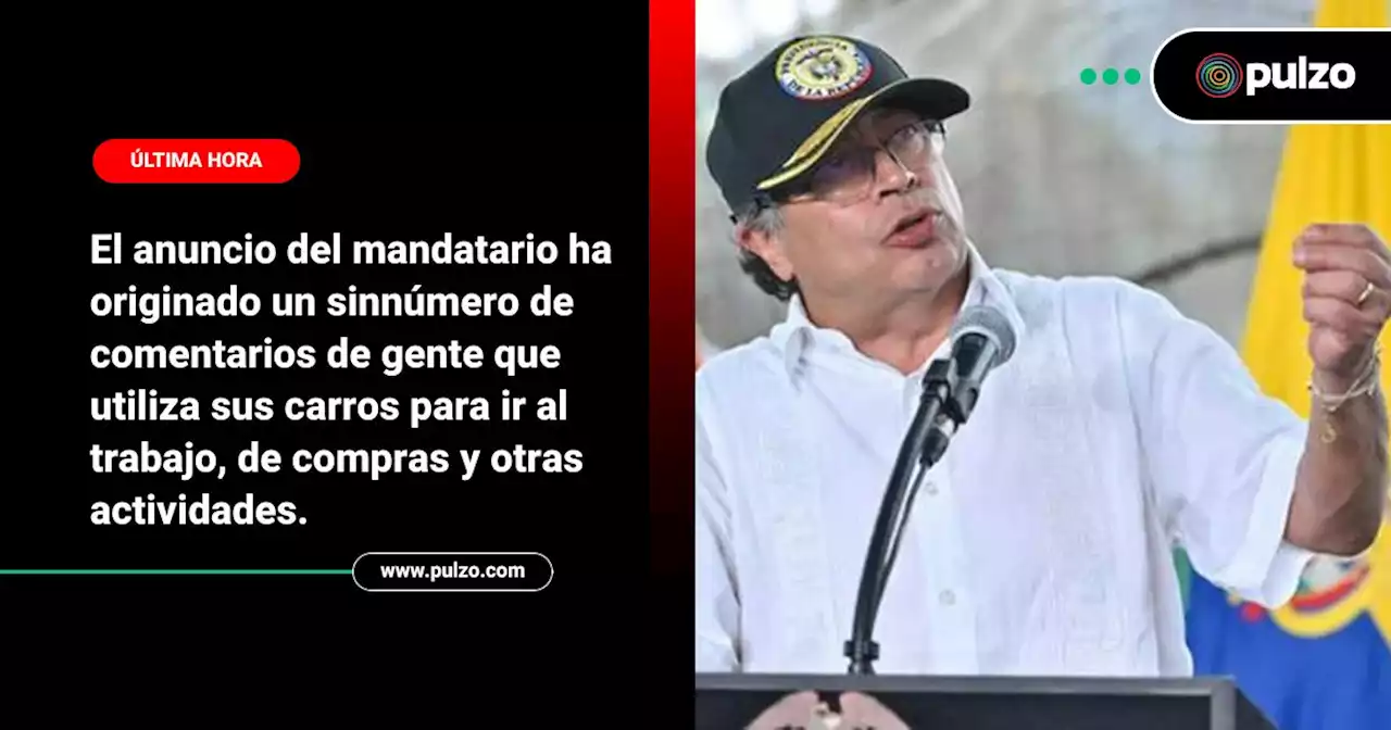 Petro les pide a los colombianos que usen menos gasolina: 'La economía va bien' - Pulzo