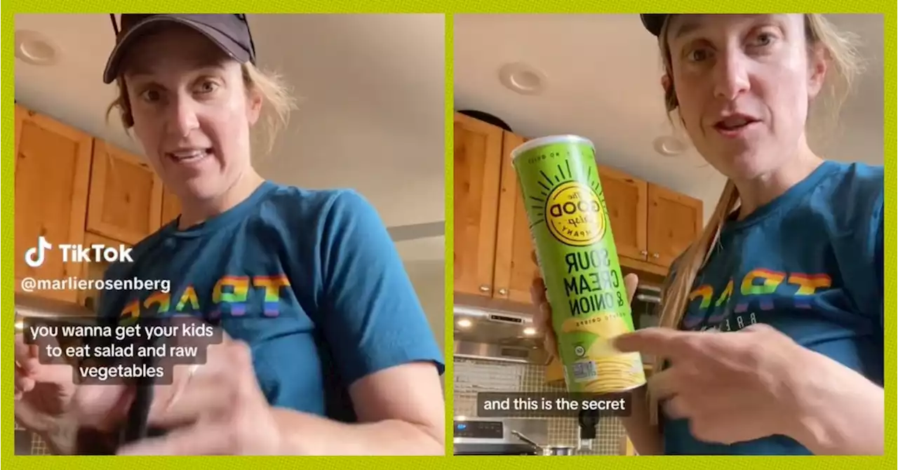 Mom Gets Her Kids To Eat Salad By Serving It As 'Dip,' & It's Lowkey Brilliant