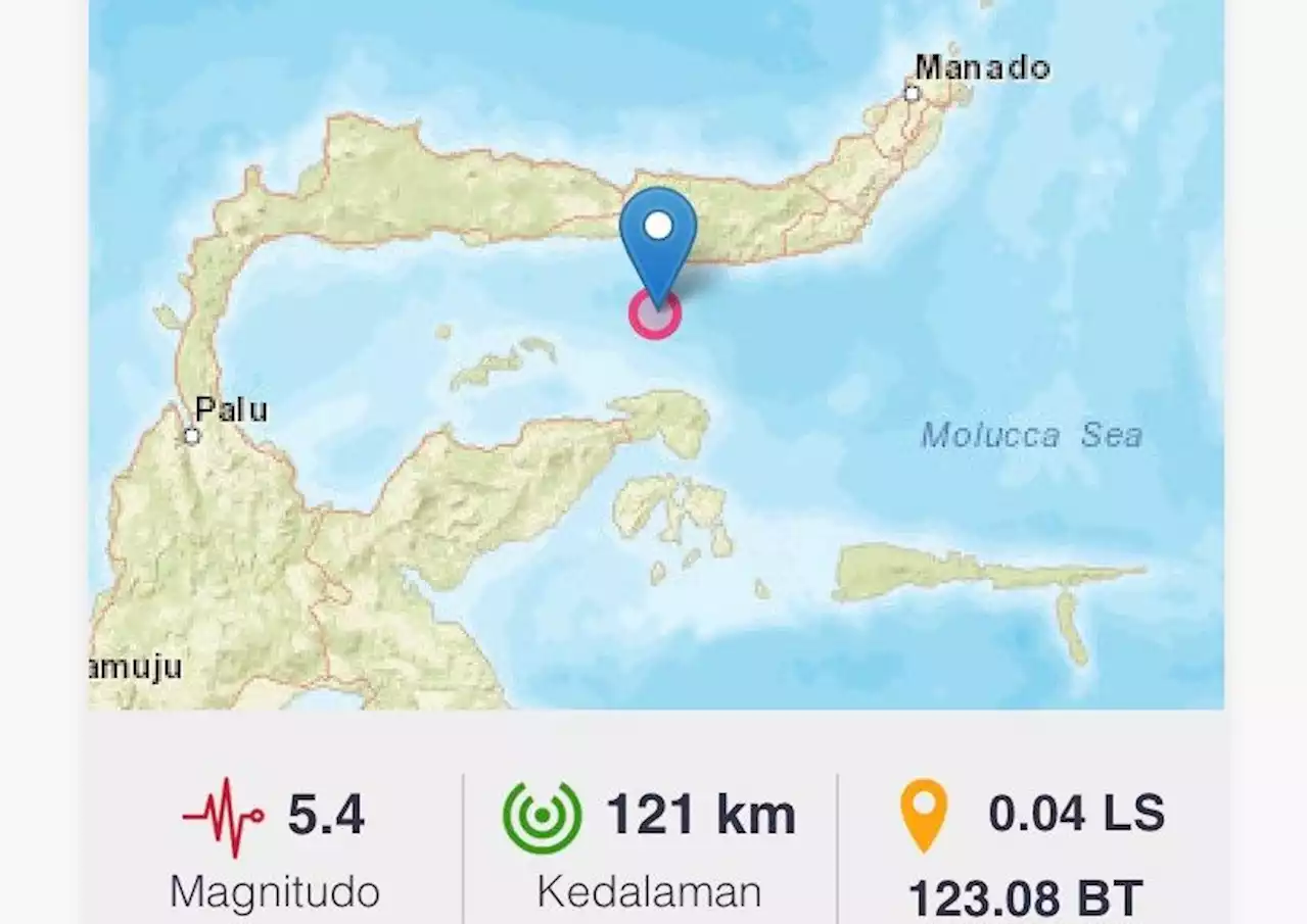 Gempa M5,4 Guncang Bone Bolango Gorontalo