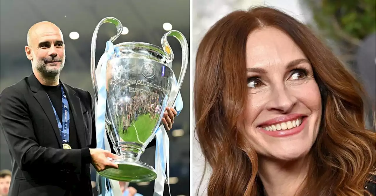 Pep Guardiola félicité… par Julia Roberts après le sacre de Manchester City en Ligue des champions