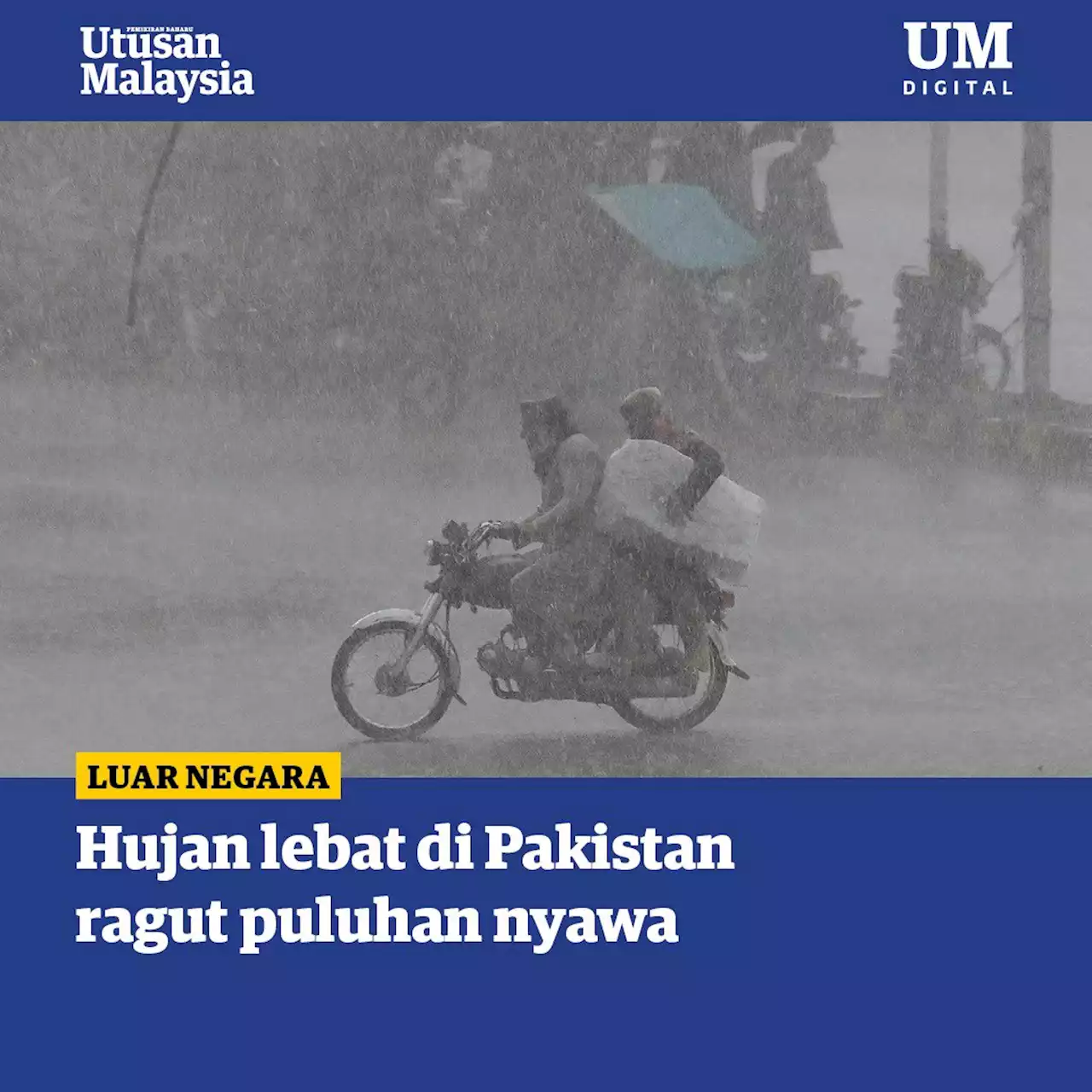 Puluhan maut akibat hujan lebat luar biasa di Pakistan