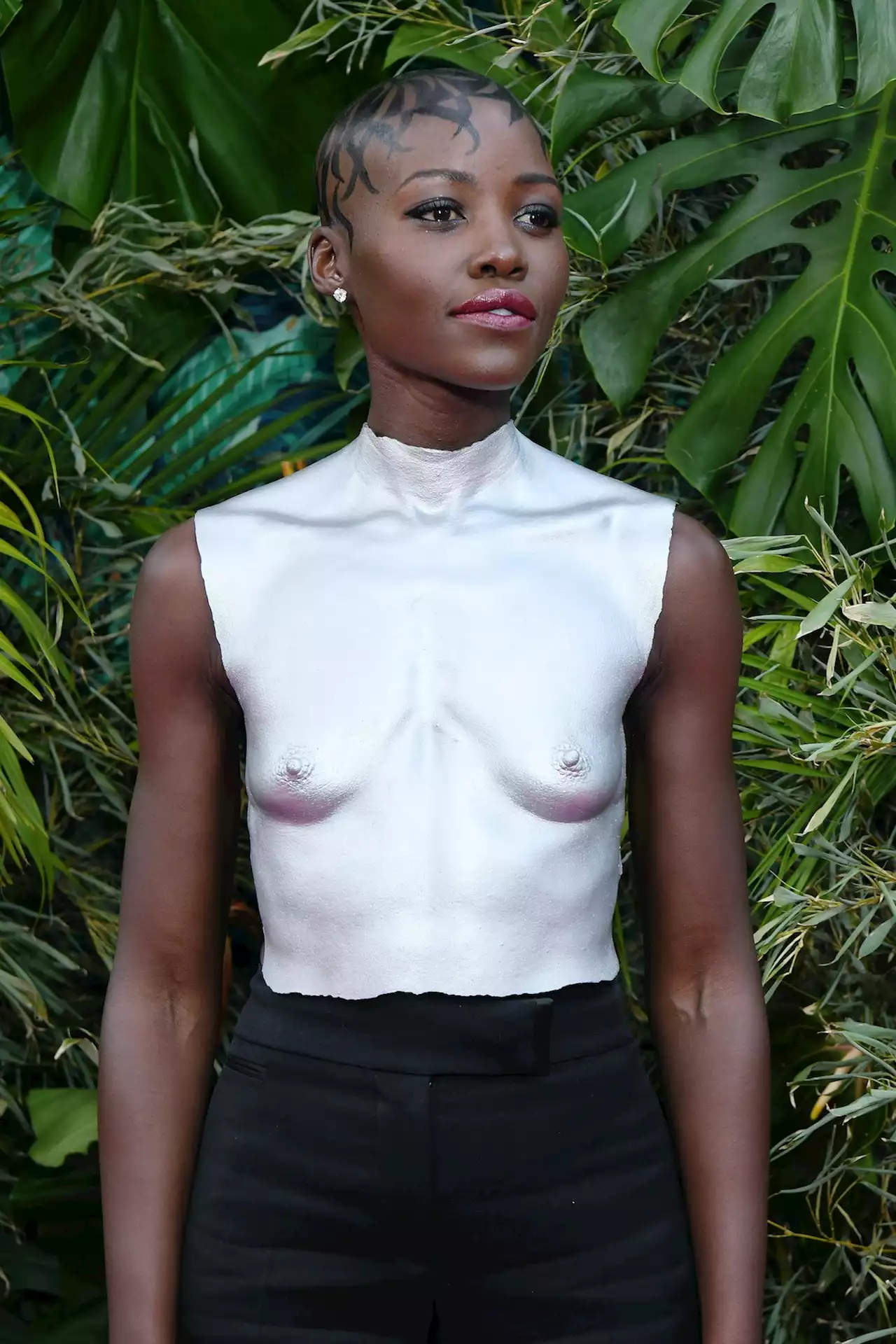 Lupita Nyong'o's Molded Breastplate Has a Thoughtful Message