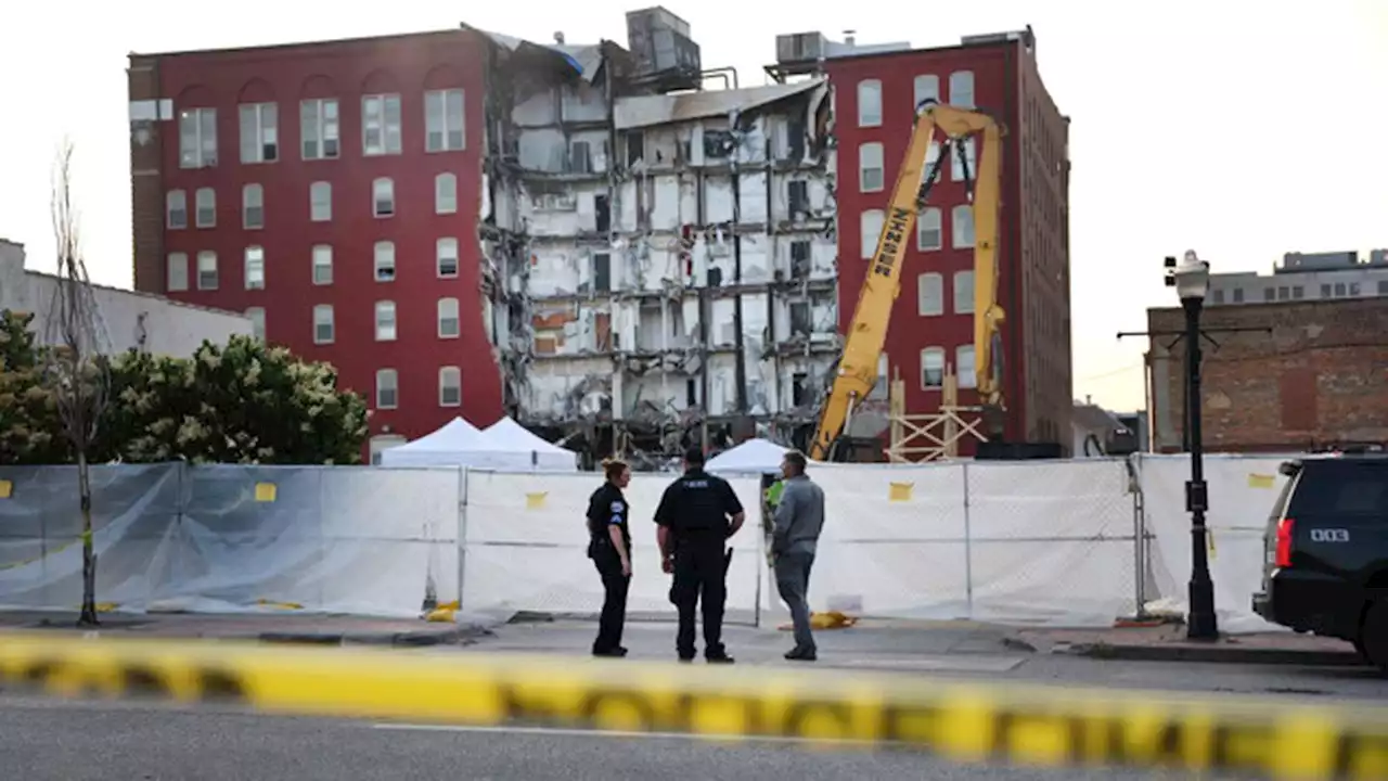 Demolition underway at site of deadly Iowa apartment building collapse