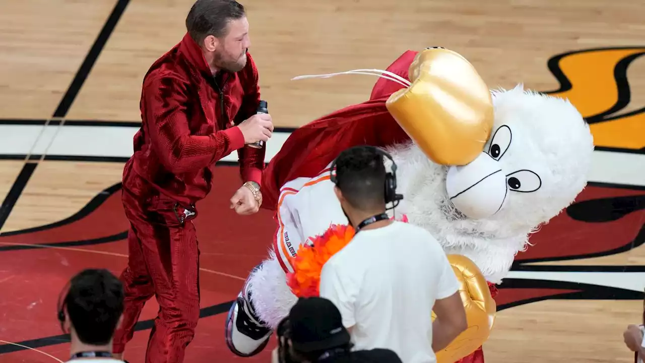 NBA Finals: Heat mascot available for Game 6 after being punched by Conor McGregor, briefly hospitalized