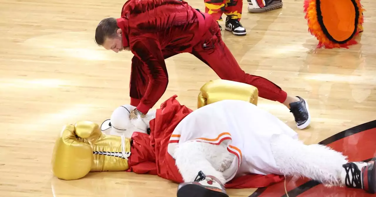 Conor McGregor sends Miami Heat mascot to hospital following punch during mid-game skit