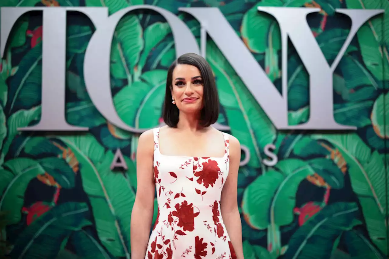 Lea Michele Favors Florals in Rose Print Emilia Wickstead Dress at 2023 Tony Awards