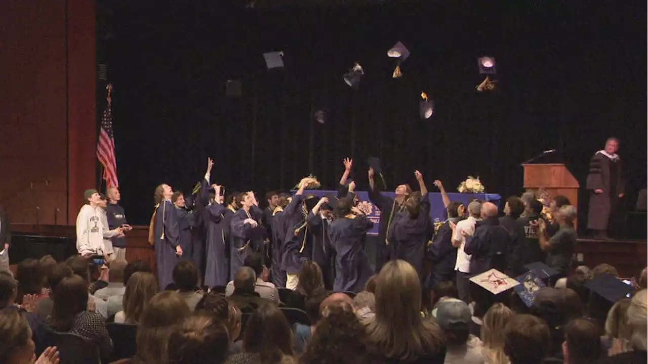 Victor lacrosse team gets special graduation after missing ceremony for state championship