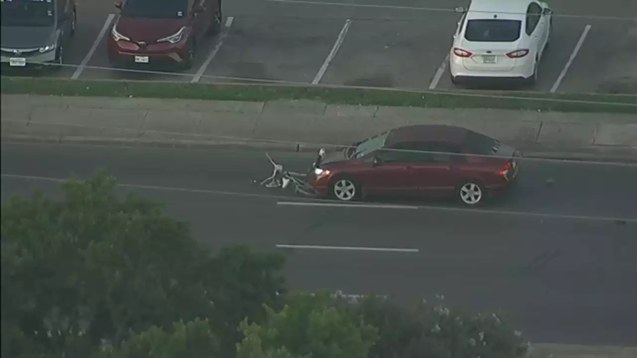 Woman riding bike hit and killed near end of police chase in W. Houston, officials say