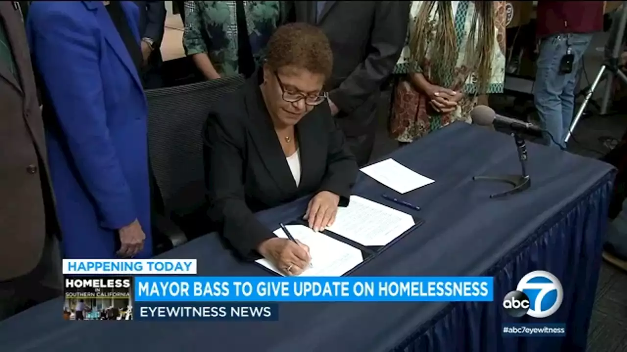 LA Mayor Bass to give update on Inside Safe program as 945 homeless housed since new administration