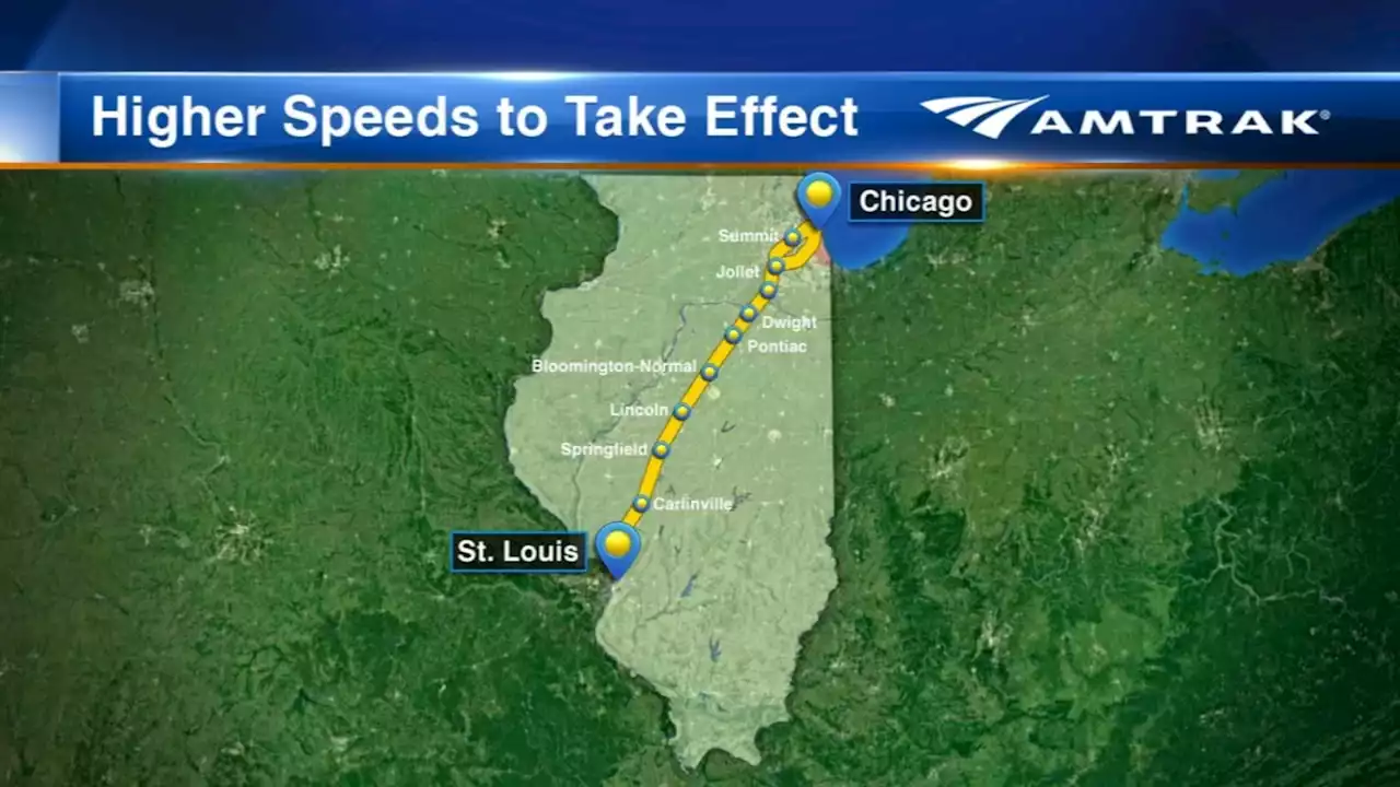 Amtrak St. Louis-Chicago travel getting upgraded from current 90 mph to 110 mph