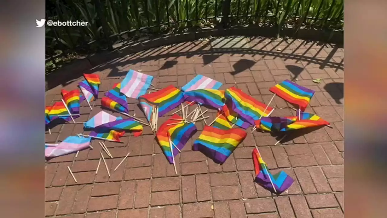 Suspects wanted for vandalizing Pride flags at Stonewall monument in Greenwich Village