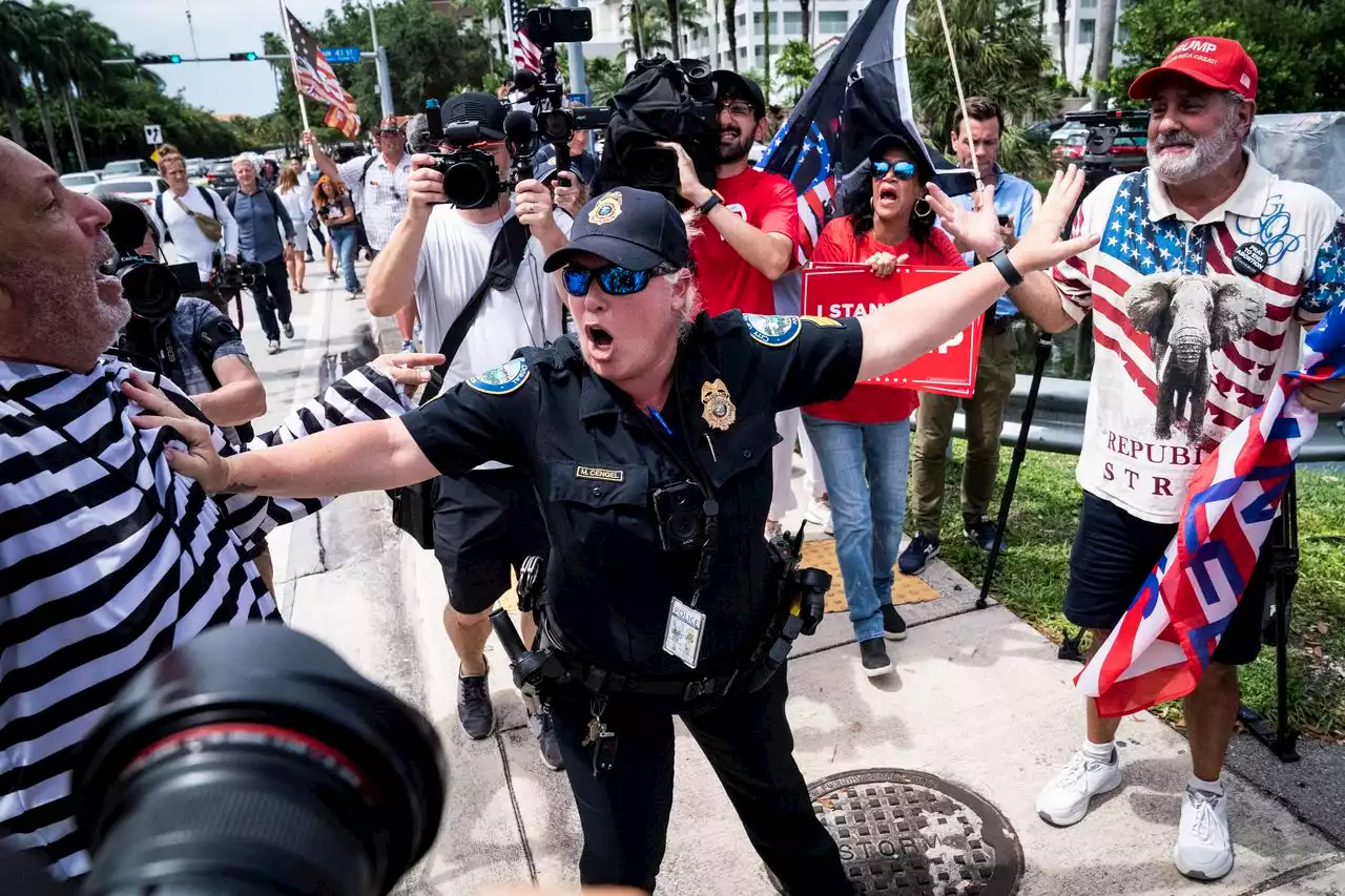 As Trump appears in court over classified documents, Miami braces for protests and Proud Boys