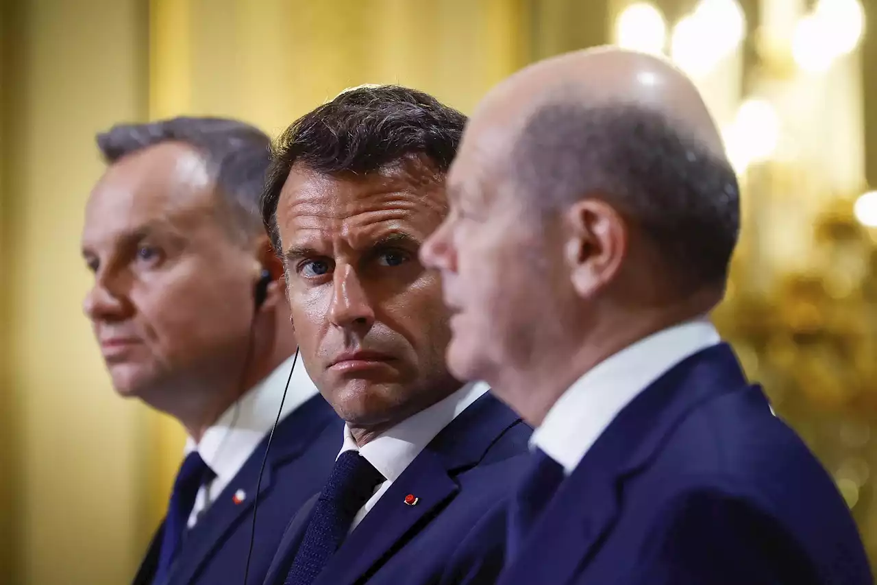 France, Germany and Poland back Ukraine's counteroffensive in a show of unity