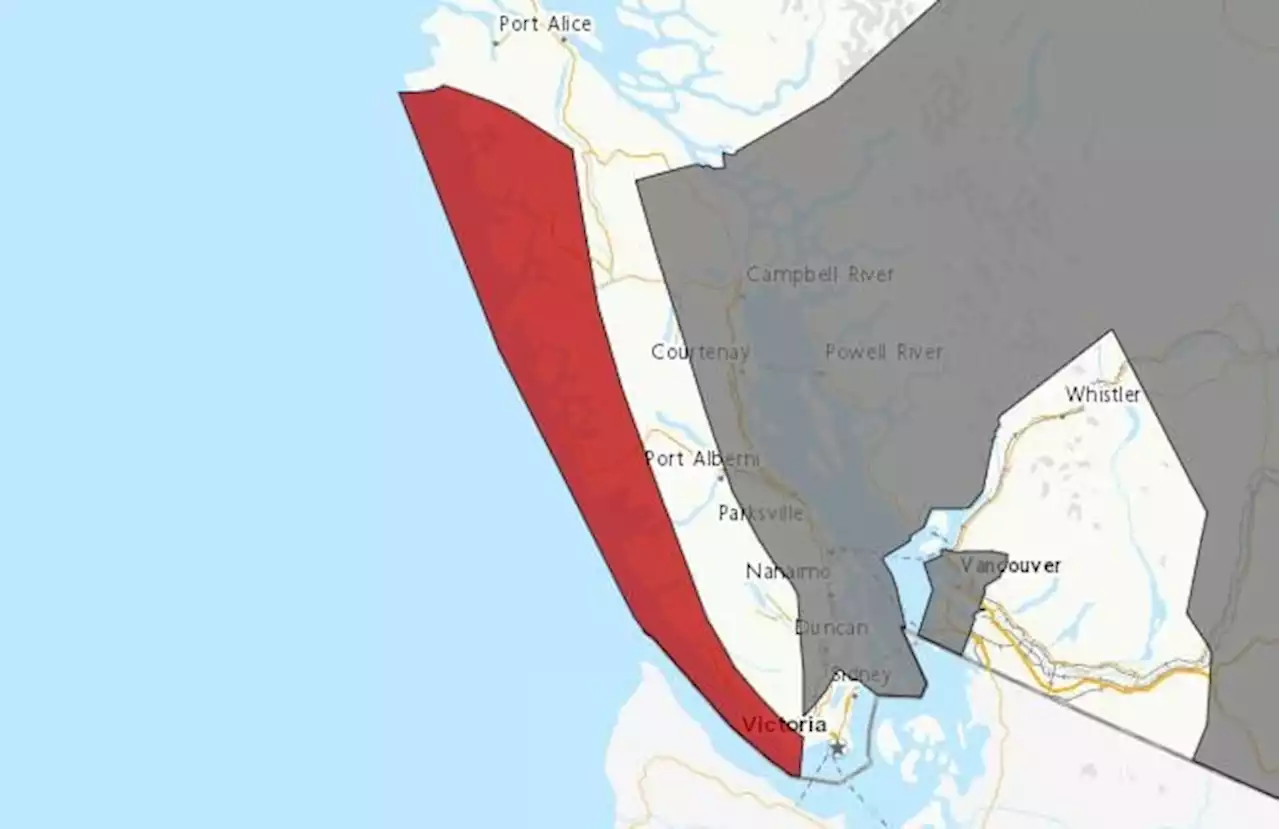 West Vancouver Island to experience 'very strong' winds Tuesday: Environment Canada