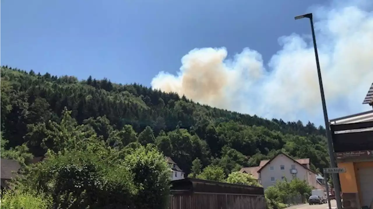 Waldbrand bei Pirmasens - Rund 50 Bewohner verlassen Häuser