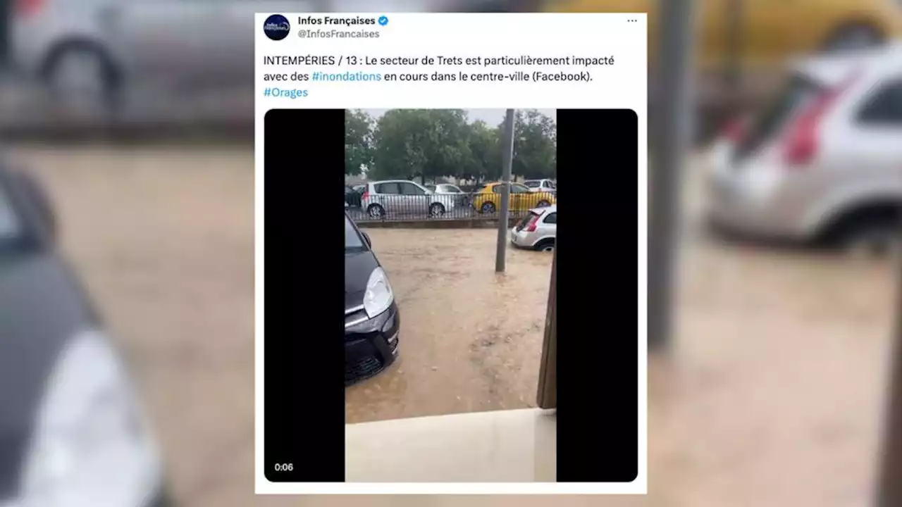 Fortes pluies dans les Bouches-du-Rhône : les images impressionnantes des inondations