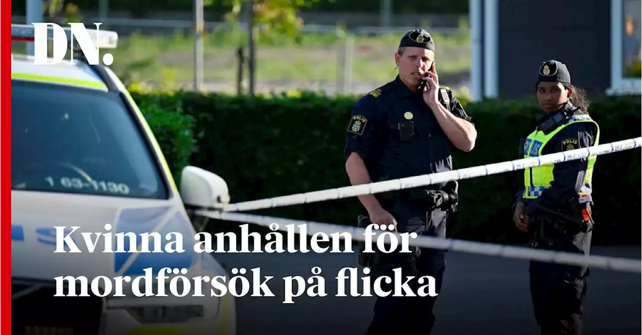 Kvinna anhållen för mordförsök på flicka