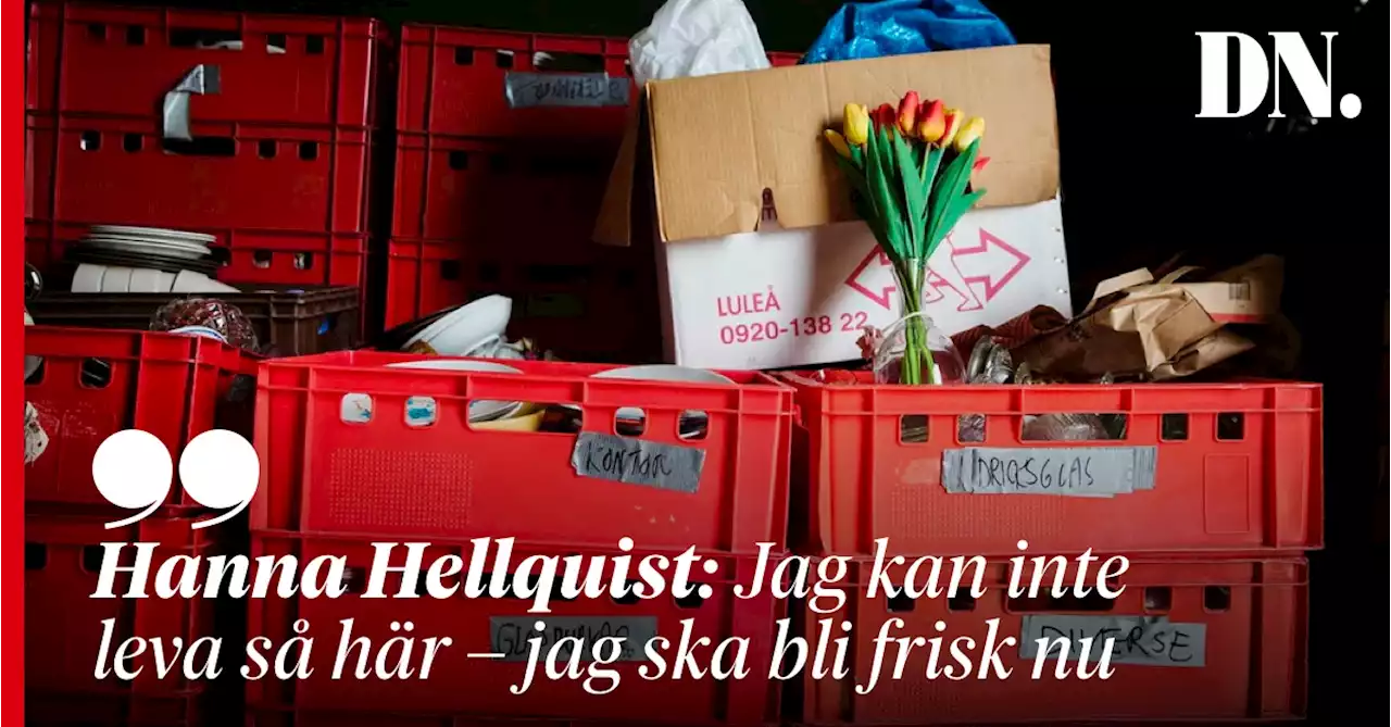 Hanna Hellquist: Jag kan inte leva så här – jag ska bli frisk nu