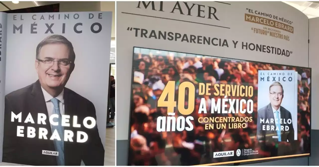 Exponen libro de Marcelo Ebrard en kiosco digital