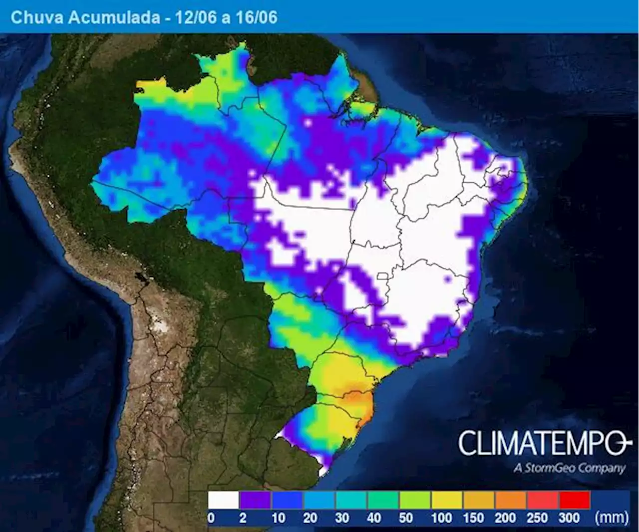 Chuva acima do normal no leste da Região Sul e no sul de SP | Climatempo