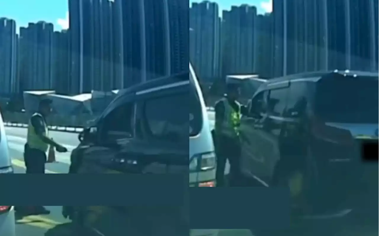 (Video) Driver In M'sian Car Boldly Escapes SG Police After Cutting Queue At Woodlands Customs - Hype MY