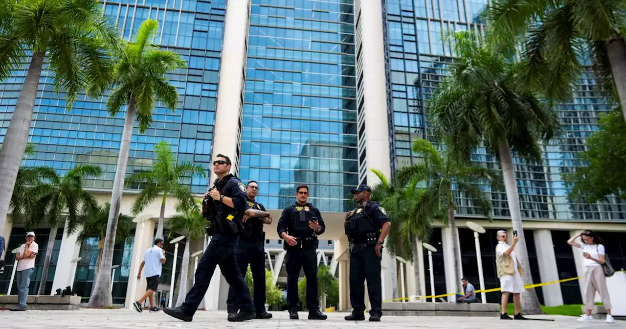 Miami police say up to 50,000 could protest as Donald Trump appears in criminal court