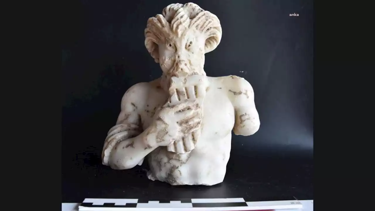 Broken pagan statue of Greek god Pan unearthed at early church ruins in Istanbul