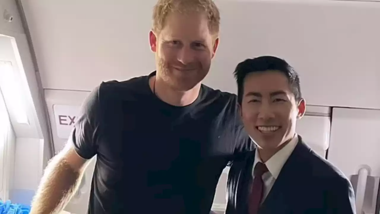 Prince Harry Gave His Flight Attendant a Sweet Gift on His Way Back to California