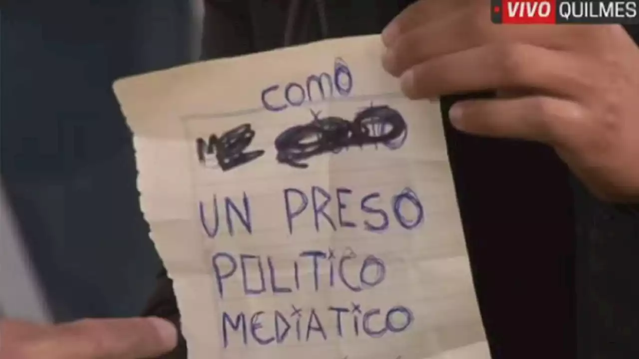 Nueva carta de L-Gante: “Soy un preso político mediático”