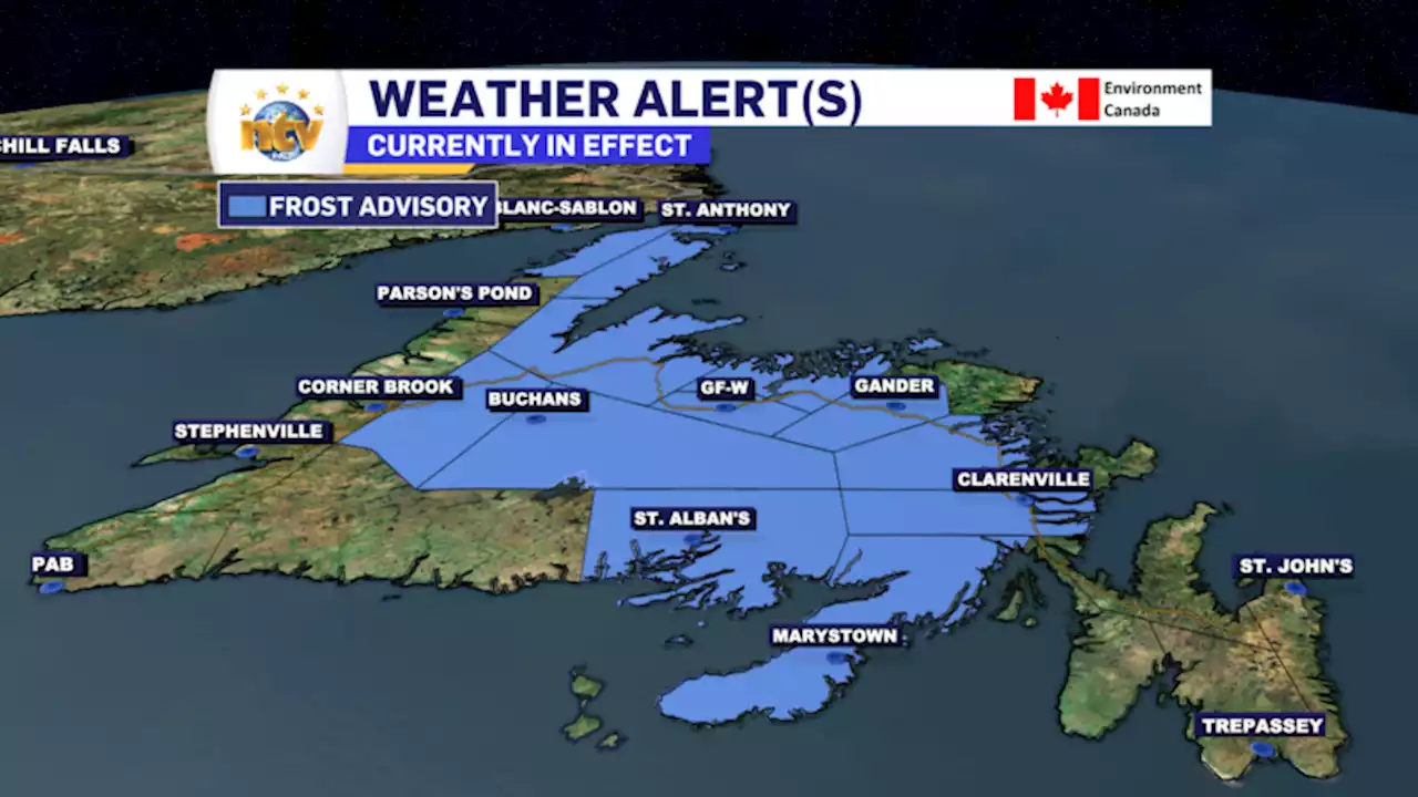 Frost Advisory in effect for tonight