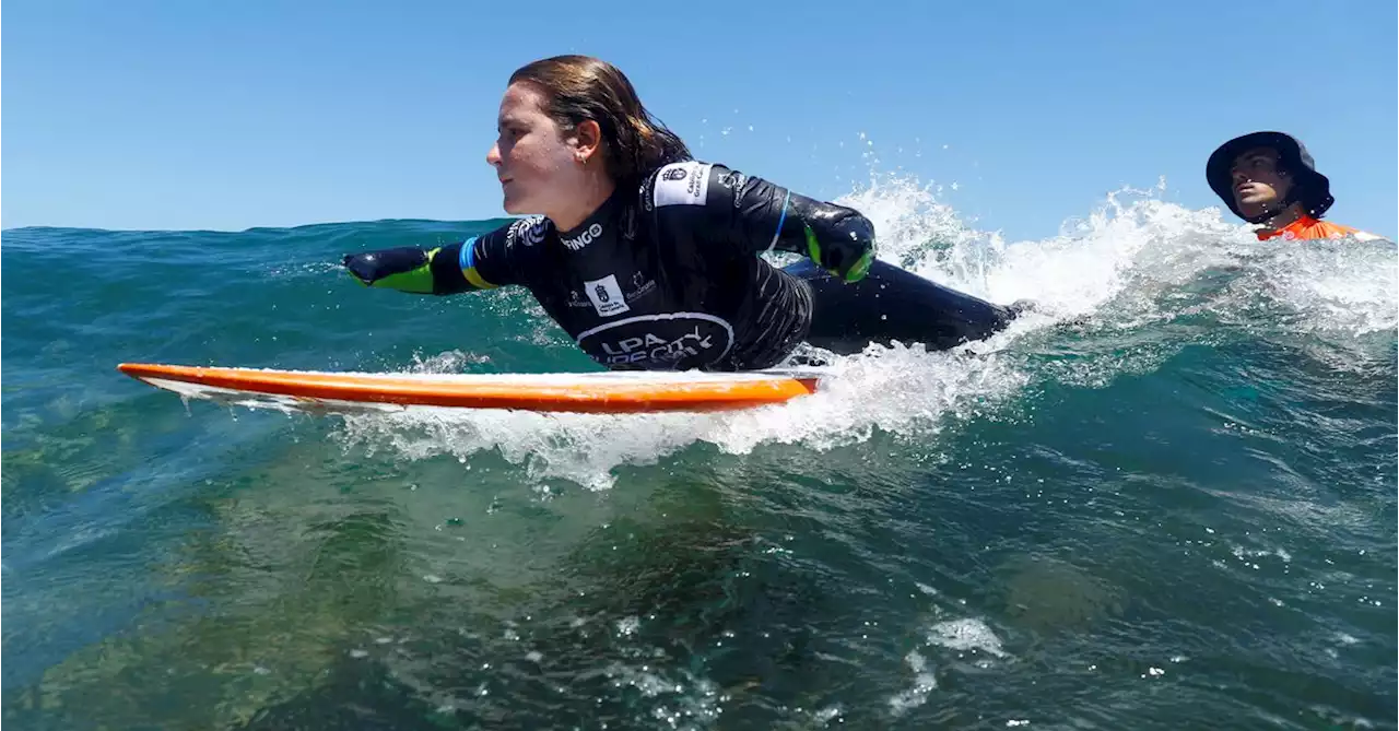 Amputee surfer making waves in the sport